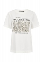 T-Shirt mit Stay Positive Print
