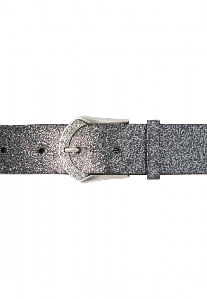 Belt with glitter stone