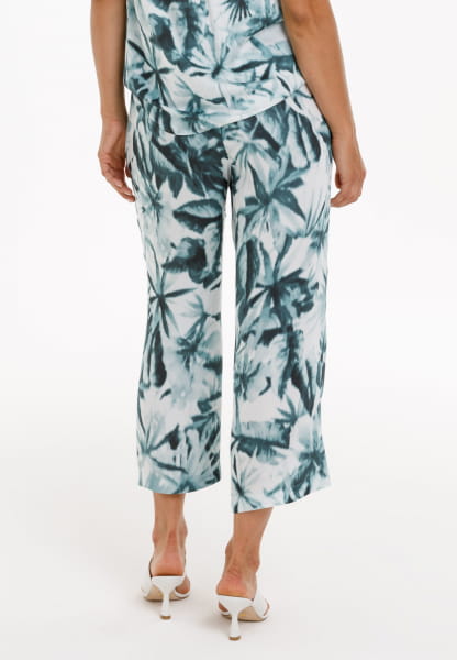 Pajama pants with jungle print