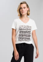 T-shirt with leo front print