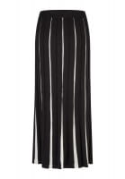 Pleated-look knit skirt