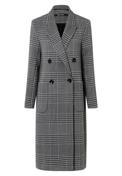 Coat in a glencheck style