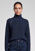 Sweater with side zipper