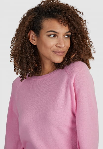 Rundhalspullover aus Cashmere-Mix