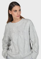 Pullover mit transparenten Pailletten