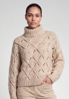 Sweater with chunky mesh pattern
