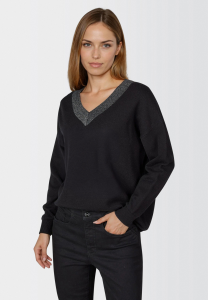 Pullover mit V-Ausschnitt