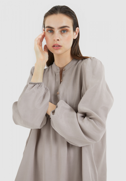 Long sleeve dress made from sustainable Lyocell