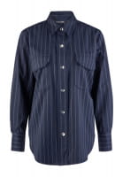 Pinstripe shirt in viscose blend