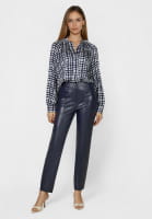 Raglan blouse with abstract dot print