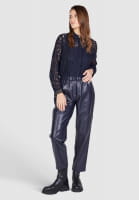 Lace blouse with underlay top