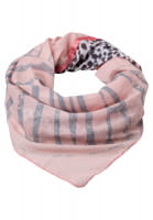 Triangular scarf in patchwork
