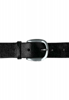 High gloss leather belt