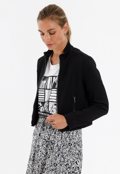 Zip jacket in a stylish cropped look