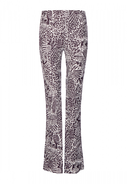 Trousers with jungle print