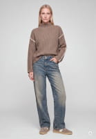 Sweater with contrasting trim