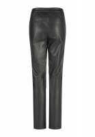 Slim-fit pants made of faux leather
