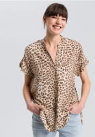 Shirt blouse with Leo-print