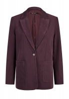 Blazer with patch pockets