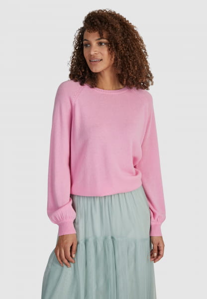 Rundhalspullover aus Cashmere-Mix