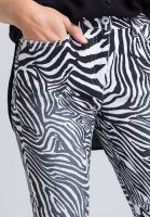 Jeans with zebra print