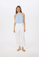 Neckholder top in flowing crepe