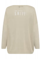 Lurex-Pullover mit Logo-Print