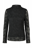 Long-sleeve lace shirt