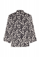 Bluse mit grafischem Print