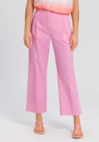 Fabric trousers with a wide leg
