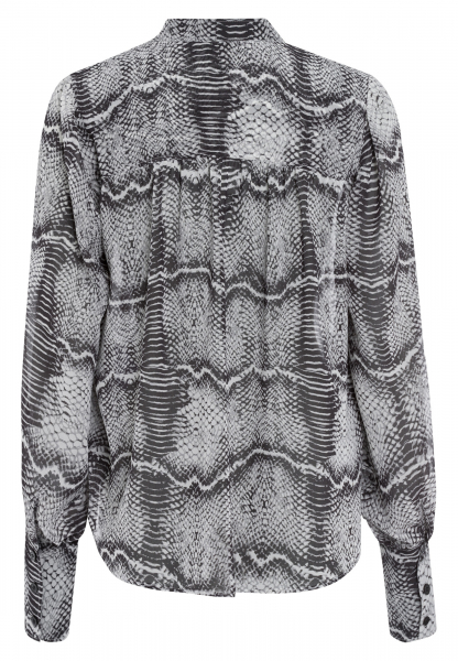 Blouse with reptile print
