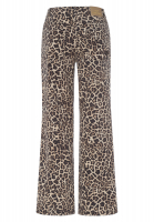 Jeans mit Leoprint