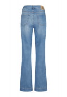 Wide Flared Jeans aus Blue Denim