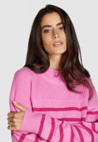 Striped look sweater