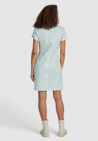 Jersey dress with zebra print