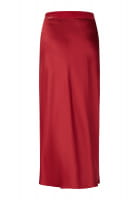 Stretch satin maxi skirt