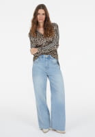 Jeanshose mit weitem Bein