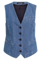 Denim vest with belt