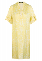 Dress with roll-up sleeves