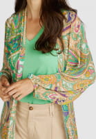 Kimono coat with paisley print
