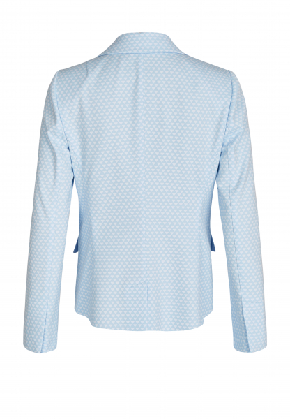 Short blazer with mini pattern jacquard