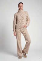 Flared pants with patch pockets