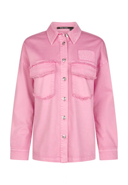 Satin look overshirt