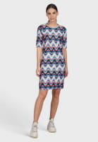 Sheath dress in fancy jacquard