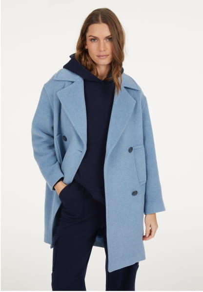 Coat in Italian wool blend 