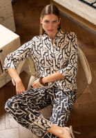 Pajama pants with graphic print