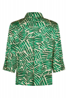 Bluse mit grünem Print