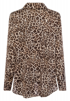 Hemd mit Leoprint und Streifen