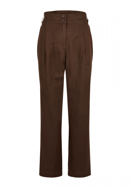 Pleated trousers in summery linen