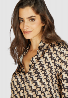 Shirt blouse with graphic print